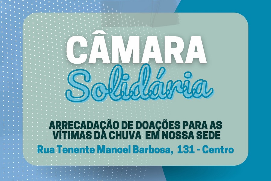 Câmara do Cabo recebe donativos para vítimas das chuvas